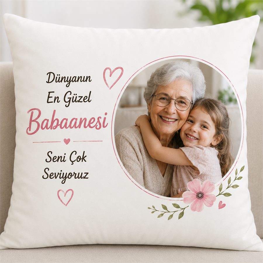 Babaanneye Özel Yastık